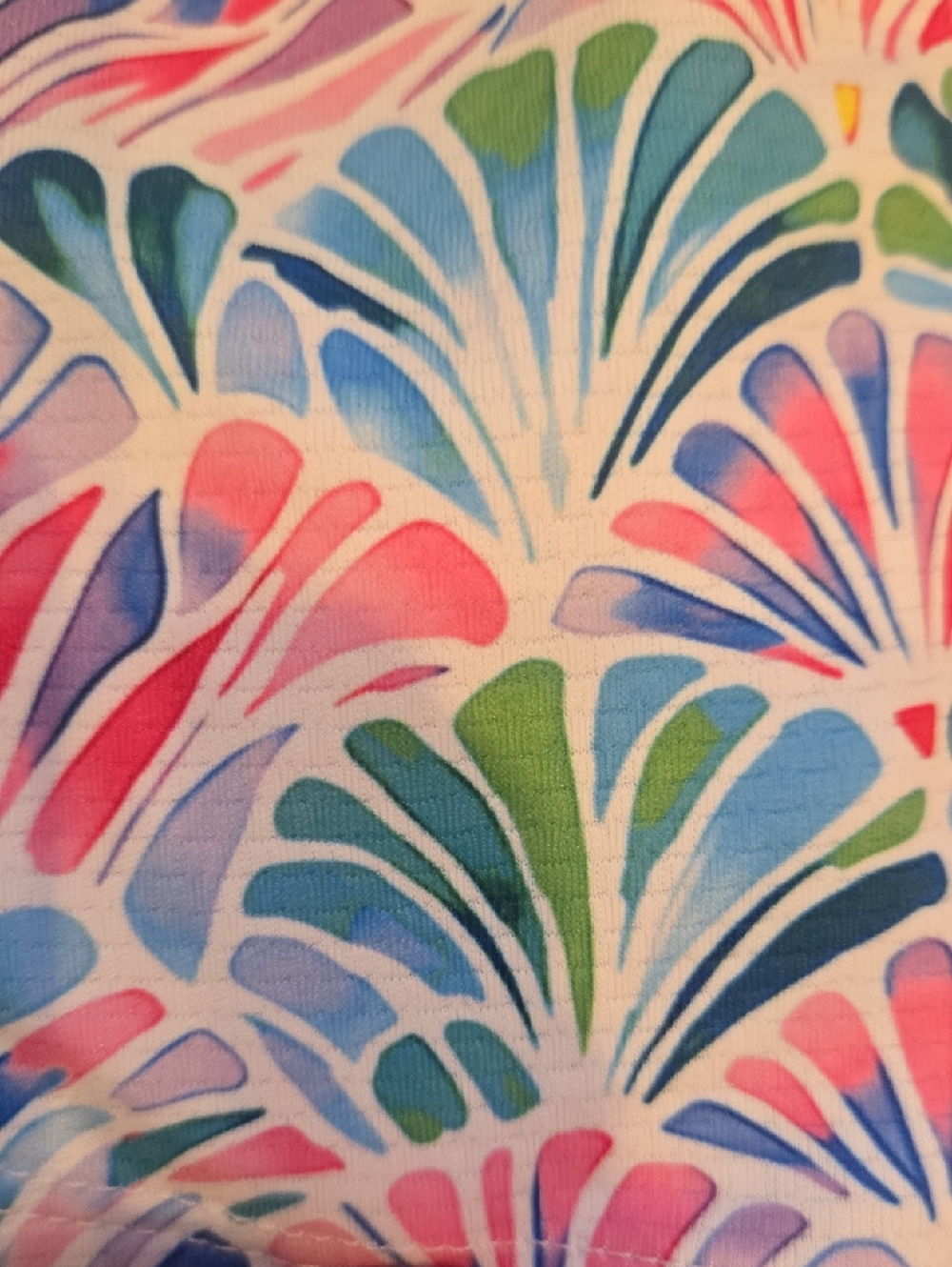 New Gottex Watercolor Seashell Print Full Zipper Jacket - Picture 9 of 12